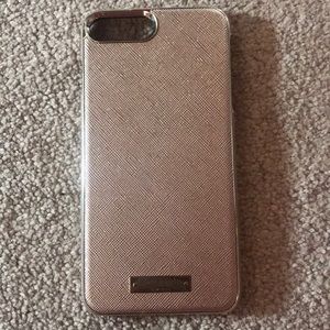 Kate spade rose gold iphone 7 plus wrap case